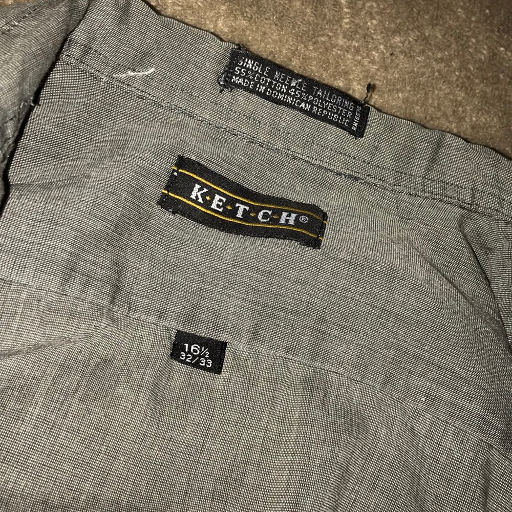 Grey ketch dress shirt